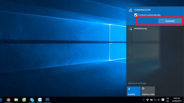Hướng dẫn kết nối lại Wifi khi mật khẩu Wifi thay đổi trên Windows 10